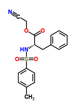 N-(p-tolylsulfonyl)-l-phenylalanine cyanomethyl ester Structure,64187-44-6Structure