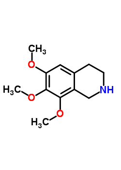 6,7,8-Trimethoxy-1,2,3,4-tetrahydroisoquinoline Structure,642-30-8Structure