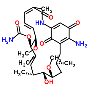 (10E)-19-amino-13-hydroxy-8,14-dimethoxy-4,10,12,16-tetramethyl-3,20,22-trioxo-2-azabicyclo[16.3.1]docosa-1(21),4,6,10,18-pentaen-9-yl carbamate Structure,64202-81-9Structure