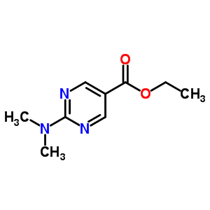 5-Pyrimidinecarboxylicacid, 2-(dimethylamino)-, ethyl ester Structure,64224-68-6Structure