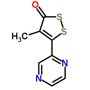 4-Methyl-5-(pyrazin-2-yl)-3h-1,2-dithiol-3-one Structure,64224-71-1Structure