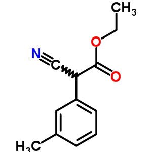 Benzeneacetic acid, a-cyano-3-methyl-, ethyl ester Structure,64262-38-0Structure