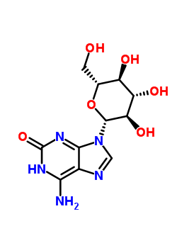 2H-purin-2-one,6-amino-9-beta-d-glucopyranosyl-1,9-dihydro- Structure,64283-15-4Structure