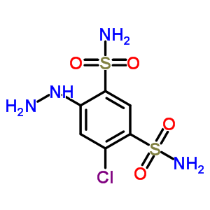 4-Chloro-6-hydrazinyl-1,3-benzenedisulfonamide Structure,643-25-4Structure