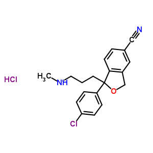 1-(4-Chlorophenyl)-1-[3-(methylamino)propyl]-1,3-dihydro-2-benzofuran-5-carbonitrile Structure,64372-52-7Structure