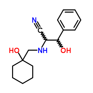 3-Hydroxy-2-[(1-hydroxycyclohexyl)methylamino]-3-phenyl-propanenitrile Structure,64399-73-1Structure