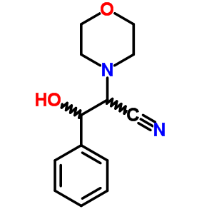 4-Morpholineacetonitrile,a-(hydroxyphenylmethyl)- Structure,64399-77-5Structure