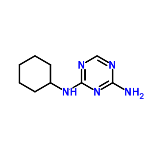 2-Amino-4-cyclohexylamino-1,3,5-triazine Structure,645-20-5Structure