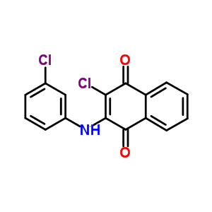 1,4-Naphthalenedione,2-chloro-3-[(3-chlorophenyl)amino]- Structure,64505-80-2Structure