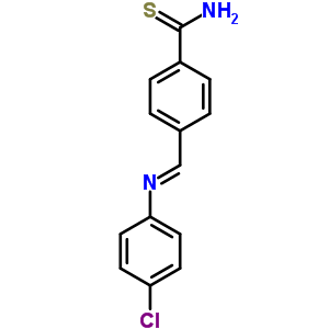 Benzenecarbothioamide,4-[[(4-chlorophenyl)imino]methyl]- Structure,64510-90-3Structure