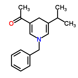 Ethanone,1-[1,4-dihydro-5-(1-methylethyl)-1-(phenylmethyl)-3-pyridinyl]- Structure,64530-36-5Structure