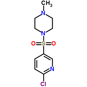 1-(6-Chloro-pyridine-3-sulfonyl)-4-methyl-piperazine Structure,64614-53-5Structure