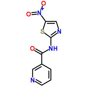 3-Pyridinecarboxamide,n-(5-nitro-2-thiazolyl)- Structure,64724-83-0Structure