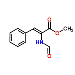 (Z)-2-formylamino-3-phenyl-acrylic acid methyl ester Structure,64765-90-8Structure