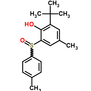 Phenol,2-(1,1-dimethylethyl)-4-methyl-6-[(4-methylphenyl)sulfinyl]- Structure,64791-00-0Structure