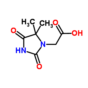 (5,5-Dimethyl-2,4-dioxoimidazolidin-1-yl)-acetic acid Structure,64942-63-8Structure