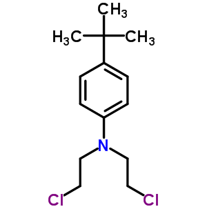 Benzenamine,n,n-bis(2-chloroethyl)-4-(1,1-dimethylethyl)- Structure,64977-11-3Structure