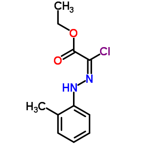 Ethyl 2-chloro-2-[2-(2-methylphenyl)hydrazono)-acetate Structure,64989-46-4Structure