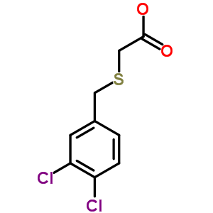 (3,4-Dichlorobenzyl)thio]acetic acid Structure,65051-00-5Structure