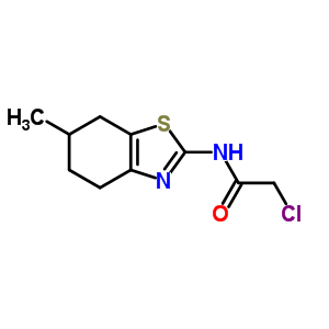 2-Chloro-N-(6-methyl-4,5,6,7-tetrahydro-benzothiazol-2-yl)-acetamide Structure,650592-73-7Structure