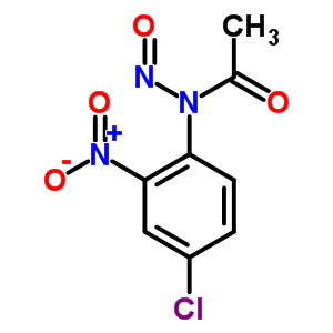 Acetamide,n-(4-chloro-2-nitrophenyl)-n-nitroso- Structure,65078-78-6Structure