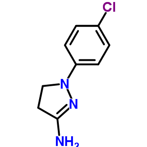 1-(4-Chloro-phenyl)-4,5-dihydro-1h-pyrazol-3-ylamine Structure,6508-11-8Structure