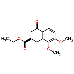 2-Naphthalenecarboxylicacid, 1,2,3,4-tetrahydro-7,8-dimethoxy-4-oxo-, ethyl ester Structure,65210-63-1Structure