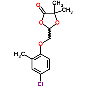 2-[(4-Chloro-2-methyl-phenoxy)methyl]-5,5-dimethyl-1,3-dioxolan-4-one Structure,65269-58-1Structure