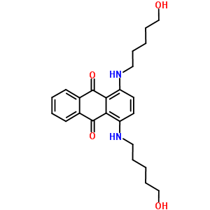 1,4-Bis((5-hydroxypentyl)amino)-9,10-anthracenedione Structure,65271-75-2Structure