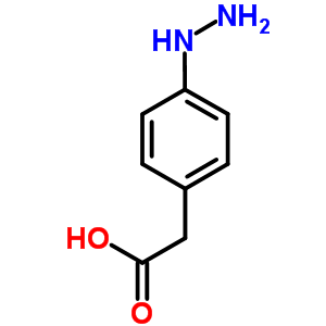 (4-Hydrazinophenyl)acetic acid hydrochloride Structure,65476-32-6Structure