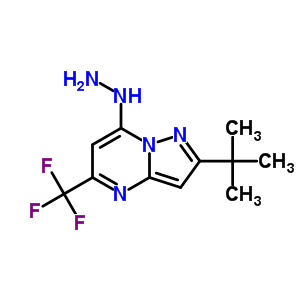 2-(Tert-butyl)-7-hydrazino-5-(trifluoromethyl)Pyrazolo[1,5-a]Pyrimidine Structure,655235-56-6Structure