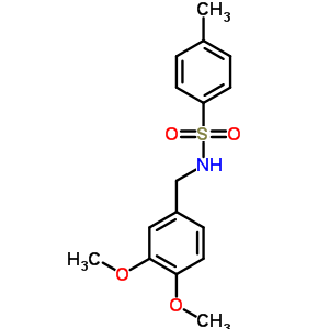 Benzenesulfonamide,n-[(3,4-dimethoxyphenyl)methyl]-4-methyl- Structure,65588-60-5Structure