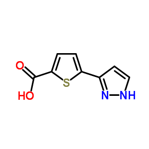 5-(1H-pyrazol-3-yl)-2-thiophenecarboxylic acid Structure,656226-63-0Structure