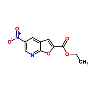 5-Nitrofuro[2,3-b]pyridine-2-carboxylic acid ethyl ester Structure,6563-64-0Structure