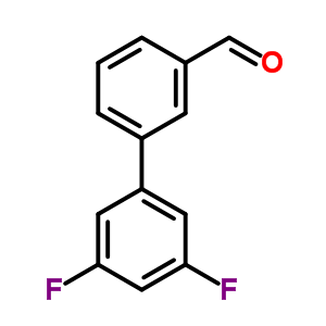 3,5-Difluorobiphenyl-3-carbaldehyde Structure,656306-74-0Structure