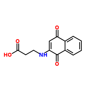 B-alanine,n-(1,4-dihydro-1,4-dioxo-2-naphthalenyl)- Structure,6566-44-5Structure