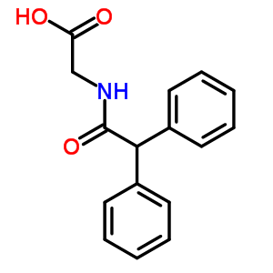 Diphenylacetylaminoacetic acid Structure,65707-74-6Structure