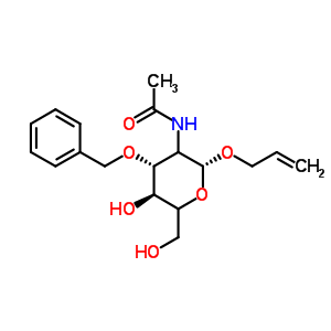 Allyl 2-acetamido-3-o-benzyl-2-deoxyhexopyranoside Structure,65730-00-9Structure