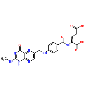 2-[[4-[(2-Methylamino-4-oxo-1h-pteridin-6-yl)methylamino]benzoyl]amino]pentanedioic acid Structure,65757-06-4Structure