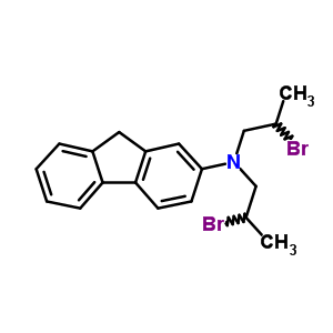 N,n-bis(2-bromopropyl)-9h-fluoren-2-amine Structure,6583-81-9Structure