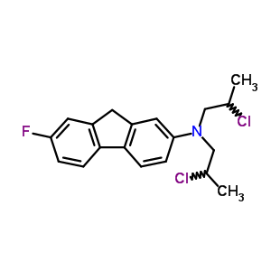 9H-fluoren-2-amine,n,n-bis(2-chloropropyl)-7-fluoro- Structure,6583-85-3Structure