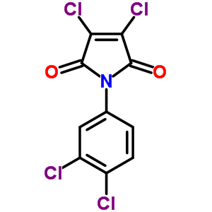 3,4-Dichloro-1-(3,4-dichlorophenyl)pyrrole-2,5-dione Structure,65833-22-9Structure