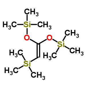 1,1-Bis(trimethylsilyloxy)-2-trimethylsilylethene Structure,65946-59-0Structure