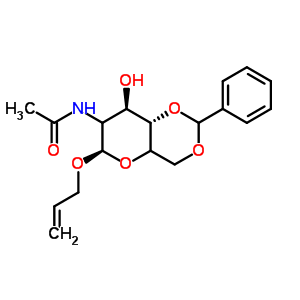 N-(6-allyloxy-8-hydroxy-2-phenyl-4,4a,6,7,8,8a-hexahydropyrano[5,6-d][1,3]dioxin-7-yl)acetamide Structure,65947-37-7Structure