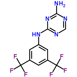 2-Amino-4-[3,5-bis(trifluoromethyl)phenyl]amino-1,3,5-triazine Structure,66088-50-4Structure