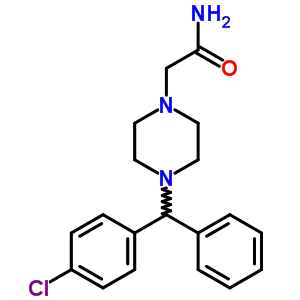 2-[4-[(4-Chlorophenyl)-phenyl-methyl]piperazin-1-yl]acetamide Structure,6622-72-6Structure