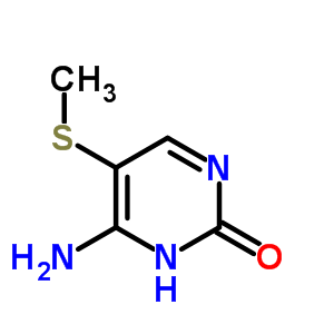 4-Amino-5-methylsulfanyl-3h-pyrimidin-2-one Structure,6623-80-9Structure