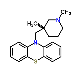 10-[(1,3-Dimethyl-3-piperidyl)methyl]phenothiazine Structure,66230-33-9Structure