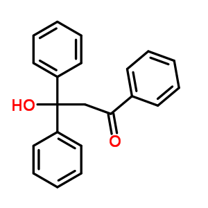 1-Propanone,3-hydroxy-1,3,3-triphenyl- Structure,6624-02-8Structure