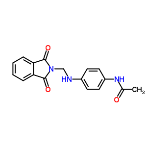 N-[4-[(1,3-dioxoisoindol-2-yl)methylamino]phenyl]acetamide Structure,6629-45-4Structure